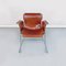 Mid-Century Modern Swiss Leather Chairs with Chromed Legs, Set of 4 6