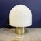 Lámpara de mesa italiana Mid-Century moderna con vidrio opalino brillante atribuido a Mazzega, Imagen 7