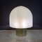 Mid-Century Modern Italian Table Lamp with Glossy Opal Glass attributed to Mazzega 4