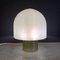 Mid-Century Modern Italian Table Lamp with Glossy Opal Glass attributed to Mazzega, Image 4