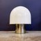 Lampe de Bureau Mid-Century Moderne avec Verre Opalin Brillant, Italie attribuée à Mazzega 2