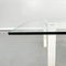 Italian Square Coffee Table in Glass, Iron and Marquinia Marble, 1980s, Image 5