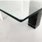Italian Square Coffee Table in Glass, Iron and Marquinia Marble, 1980s 6