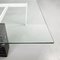 Italian Square Coffee Table in Glass, Iron and Marquinia Marble, 1980s, Image 7
