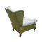 Victorian Wingback Armchair with Oak Queen Onos Legs, Image 5