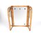 Mid-Century Italian Triple Folding Bamboo Mirror with Dimmable Lighting, 1970s 9