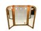 Mid-Century Italian Triple Folding Bamboo Mirror with Dimmable Lighting, 1970s, Image 12