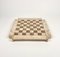 Bicolor Travertine Chess Game in the style of Angelo Mangiarotti, Italy, 1970s 2