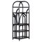 Large Black French Reeded Etagere, 1950s 1