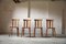 Schwedische Moderne Stühle aus Kiefernholz, 1930er, 4er Set 4