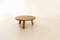 Brutalist Oak Round Coffee Table, the Netherlands, 1970s, Image 2
