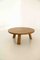 Brutalist Oak Round Coffee Table, the Netherlands, 1970s, Image 1