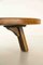 Brutalist Oak Round Coffee Table, the Netherlands, 1970s, Image 6