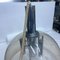 Lámpara colgante italiana era espacial de vidrio acrílico gris y metal cromado de Goffredo Reggiani para Reggiani, años 70, Imagen 4