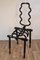 Black Lacquered Steel Squellette Chair, 1990s 12