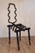 Schwarz lackierter Squellette Chair aus Stahl, 1990er 1