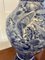 Große antike japanische Imari Vase in Blau & Weiß, 1900er 8