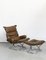 Wing Chair and Ottoman by Ingmar Relling for Westnofa, 1970s, Set of 2 17