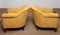 Art Deco Yellow Velvet Club Chairs by Carl Johansons Stockholm, 1920s, Set of 2, Image 4