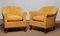 Art Deco Yellow Velvet Club Chairs by Carl Johansons Stockholm, 1920s, Set of 2 12