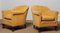 Art Deco Yellow Velvet Club Chairs by Carl Johansons Stockholm, 1920s, Set of 2 6