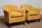 Art Deco Yellow Velvet Club Chairs by Carl Johansons Stockholm, 1920s, Set of 2 5
