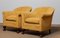 Art Deco Yellow Velvet Club Chairs by Carl Johansons Stockholm, 1920s, Set of 2 7