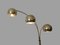 Space Age Arch Floor Lamp in Brass, 1970s 2