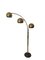 Space Age Arch Floor Lamp in Brass, 1970s, Image 1