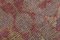 Tappeto vintage in lana rosa e marrone, Immagine 7