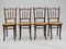 19th Century Chairs with Canage from Thonet, Set of 4 1