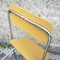 Folding Chair in Yellow Velour, 1970s 4