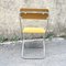 Folding Chair in Yellow Velour, 1970s 2