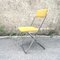 Folding Chair in Yellow Velour, 1970s, Image 1