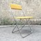 Folding Chair in Yellow Velour, 1970s 7