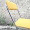 Folding Chair in Yellow Velour, 1970s 5