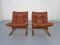 Mid-Century Siesta Leather Chairs by Ingmar Relling for Westnofa, 1960s, Set of 2 5