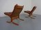 Chaises Siesta Mid-Century en Cuir par Ingmar Relling pour Westnofa, 1960s, Set de 2 8