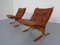 Mid-Century Siesta Leather Chairs by Ingmar Relling for Westnofa, 1960s, Set of 2 3