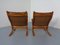 Chaises Siesta Mid-Century en Cuir par Ingmar Relling pour Westnofa, 1960s, Set de 2 10