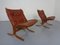 Mid-Century Siesta Leather Chairs by Ingmar Relling for Westnofa, 1960s, Set of 2, Image 4