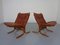 Mid-Century Siesta Leather Chairs by Ingmar Relling for Westnofa, 1960s, Set of 2 1