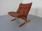 Mid-Century Siesta Leather Chair by Ingmar Relling for Westnofa, Norway, 1960s 1