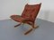 Mid-Century Siesta Leather Chair by Ingmar Relling for Westnofa, Norway, 1960s, Image 1