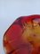 Murano Glass Vide Poche in Red & Blood Orange Color, 1950s 4