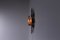 Large Brutalist Metal and Glass Sconce attributed to Tom Ahlstrom and Hans Ehrich, 1970s 7