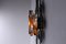 Large Brutalist Metal and Glass Sconce attributed to Tom Ahlstrom and Hans Ehrich, 1970s 3