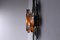 Large Brutalist Metal and Glass Sconce attributed to Tom Ahlstrom and Hans Ehrich, 1970s, Image 3