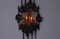 Large Brutalist Metal and Glass Sconce attributed to Tom Ahlstrom and Hans Ehrich, 1970s, Image 9