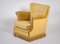 Danish Yellow Velvet Knole Sofa & Armchair, 1950s, Set of 2 10